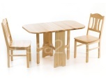 Klapplaud 120x70 ja 2 tooli