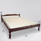 Voodi Sille 120x200, erinevad toonid